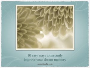 eBook: 10 ways to improve dream memory - Mindfunda